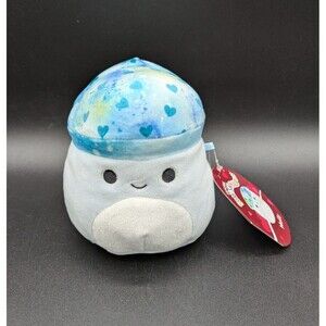 Kellytoy Squishmallows Mully 5” Blue Hearts Mushroom Valentine's 2023 Plush NWT